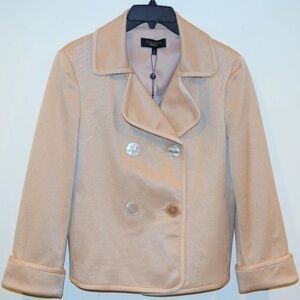 Talbots Grace Fit Double Breasted silk Blend Blazer in size 4, EUC